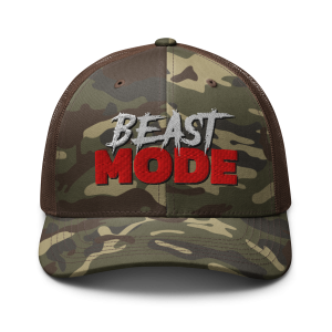 Camouflage trucker hat