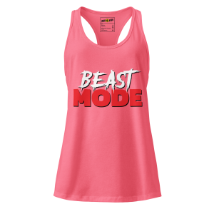 Beast Mode women’s fitted racerback tank top